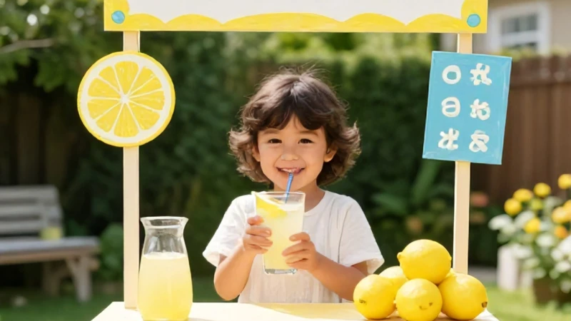 Çocuklar İçin Girişimcilik Ve Küçük Limonata Standı Modeli