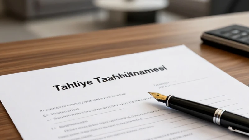 Tahliye Taahhütnamesi Düzenlerken Gerekli Evraklar