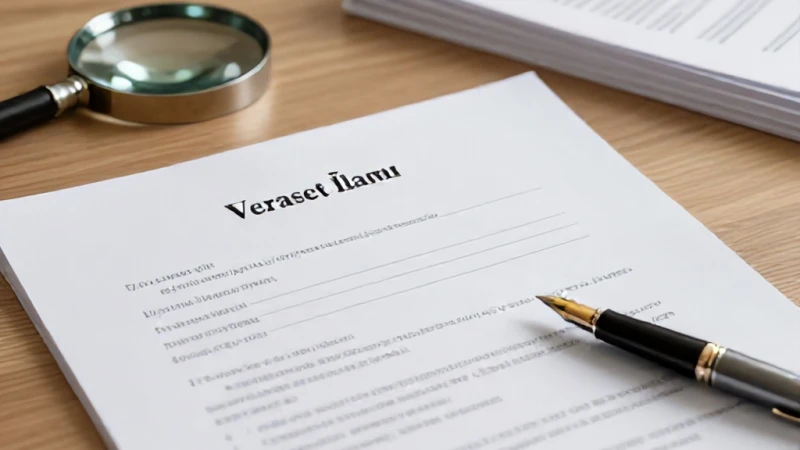 Veraset İlamı Mirasçılık Belgesi Çıkarmada Gerekli Evraklar