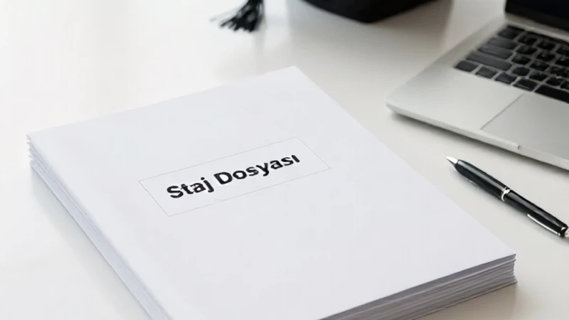 Zorunlu Staj Özlük Dosyası Kurulumunda İstenen Belgeler