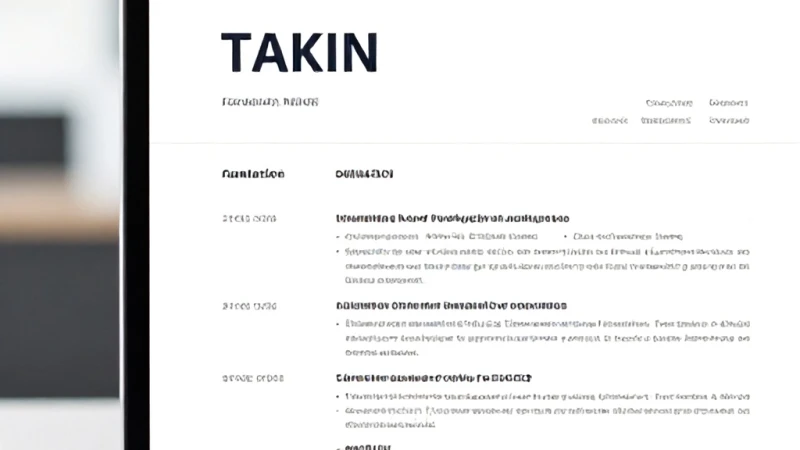 CV Tasarımında Font Seçimi Ve Okunabilirlik