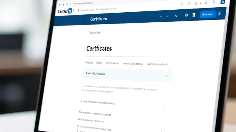 Sertifikaları LinkedIn Profiline Ekleme Yolları