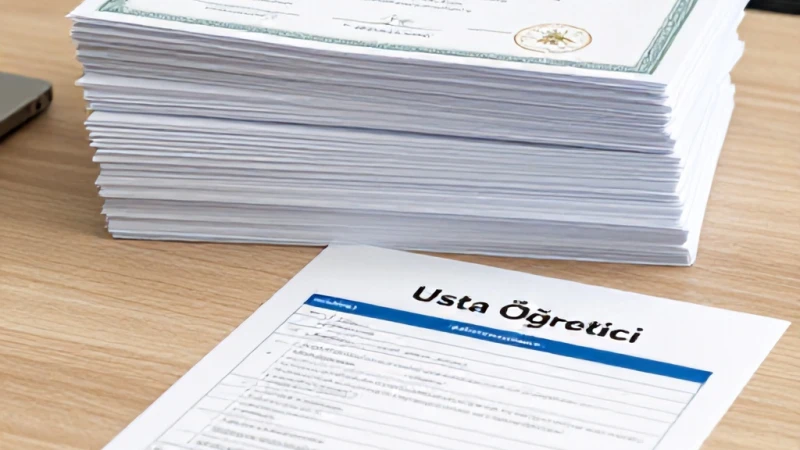 MEB Onaylı Usta Öğretici Sertifikası Başvuru Evrakları