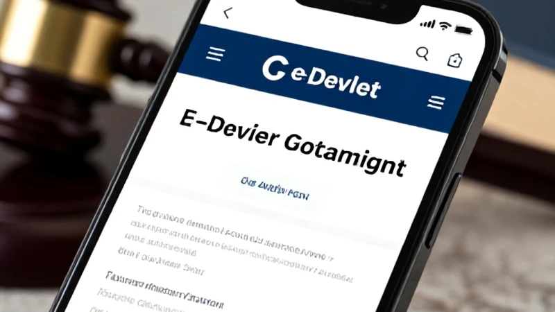 E-Devlet Üzerinden Arabulucu ve Bilirkişi Sicil Sorgulama Adımları