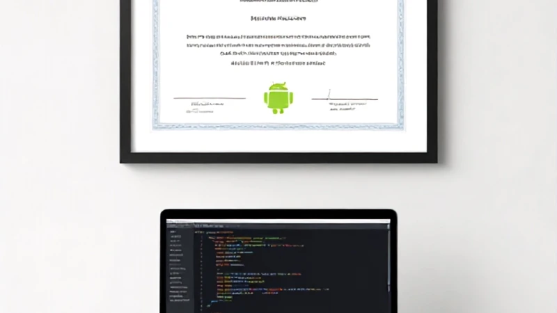 Sertifikalı Android Yazılım Geliştirici Google Developers Lisans Evrakları