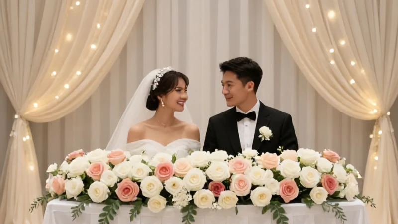 Şahit Kürsüsü ve Nikah Masası Çiçek Süsleme Fiyatı