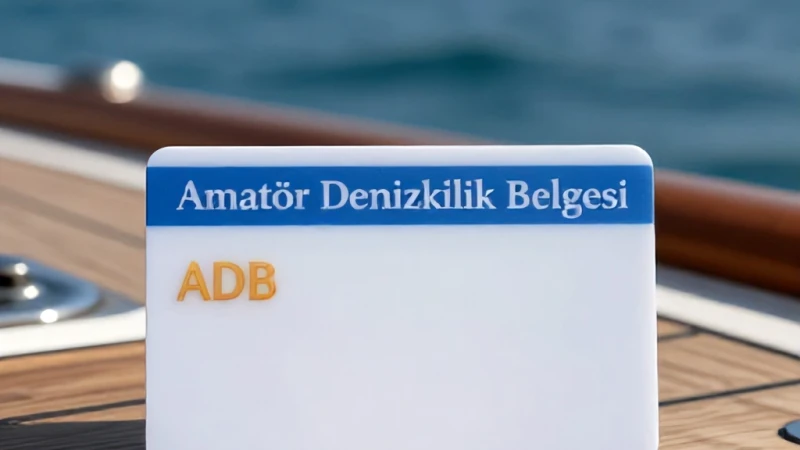 Amatör Denizcilik Belgesi ADB Sınav ve Harç Maliyeti