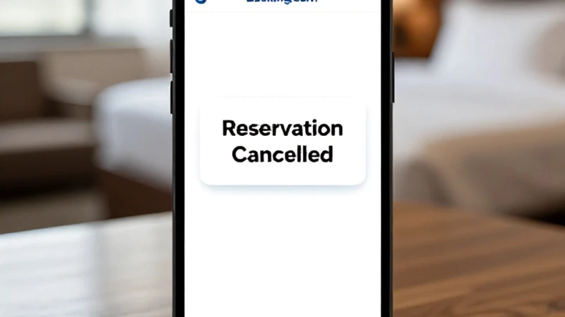 Booking.com Otel Rezervasyonu İptali