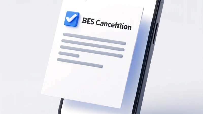 BES Sözleşme İptal Formu