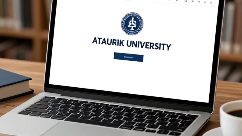 ATA AÖF Erzurum Atatürk Üniversitesi Kayıt Rehberi